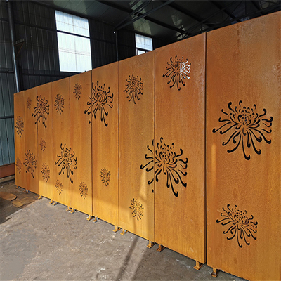 Trang trí ban công Corten Steel Laser Cut Panels Màn hình riêng tư bằng kim loại Prerusted