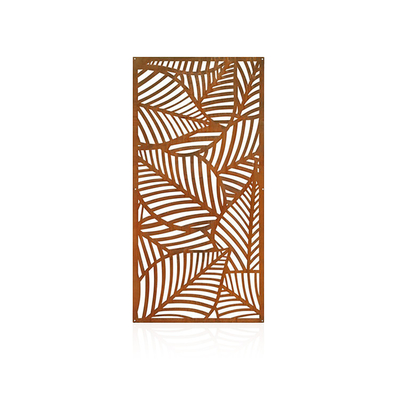 Màn hình bảo mật bằng kim loại trang trí ngoài trời bằng thép Corten được đánh bóng trước