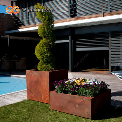 Hộp kim loại ngoài trời trong nhà của SGS TUV Hộp cửa sổ bằng thép Corten Chống lão hóa