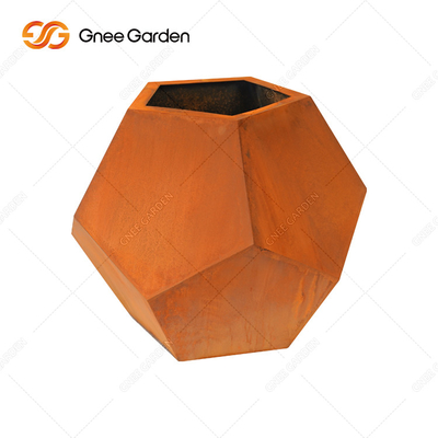 OEM ODM Trang trí Corten Steel Garden Planters Corten Plant Pot antiwear
