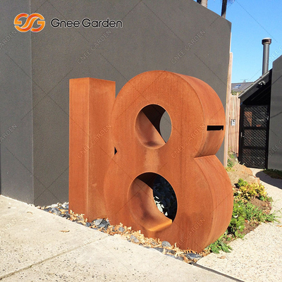 Hộp thư đứng miễn phí bằng thép Corten 400mm Ngoài trời cho Bưu điện