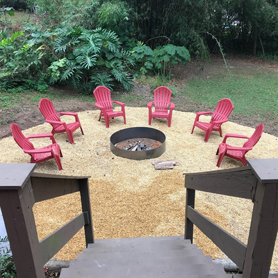Ngoài trời Corten thép Hố lửa Khu vườn Vòng lửa Bát gỗ Đốt Màu đen