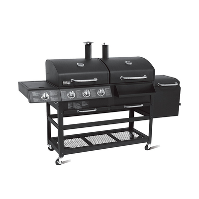 Bếp nướng gas chuyên nghiệp 6 đầu đốt Giỏ nấu ăn Nướng Bbq ngoài trời