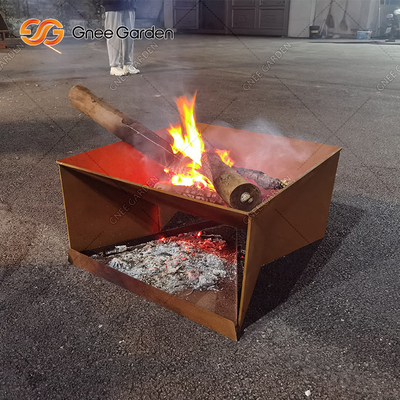 Thiết kế mới Corten mô hình kim loại thép gấp hố lửa