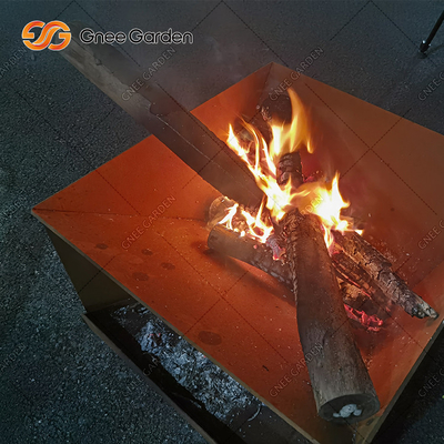 Lò đốt gỗ Corten Steel Metal Garden Fire Pit &amp; BBQ
