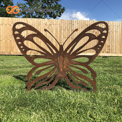 Vườn nghệ thuật cảnh quan Corten Đồ trang trí bằng thép Cắt bằng kim loại Đồ trang trí mô hình động vật