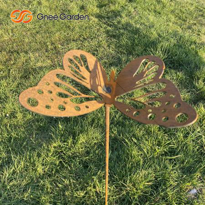 Vườn nghệ thuật cảnh quan Corten Đồ trang trí bằng thép Cắt bằng kim loại Đồ trang trí mô hình động vật
