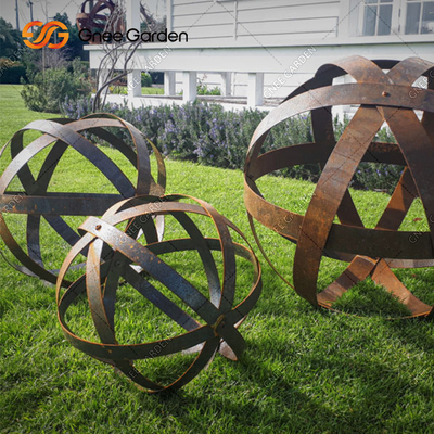 Cảnh quan sân vườn Đồ trang trí bằng kim loại Trang trí bằng thép Corten cho sân nhà