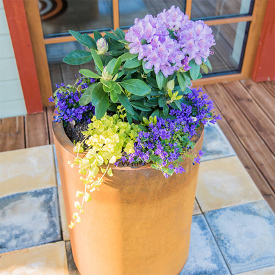 Chậu trồng cây bằng thép Corten lớn có thể tùy chỉnh cho sân vườn Chứng nhận SGS TUV CE