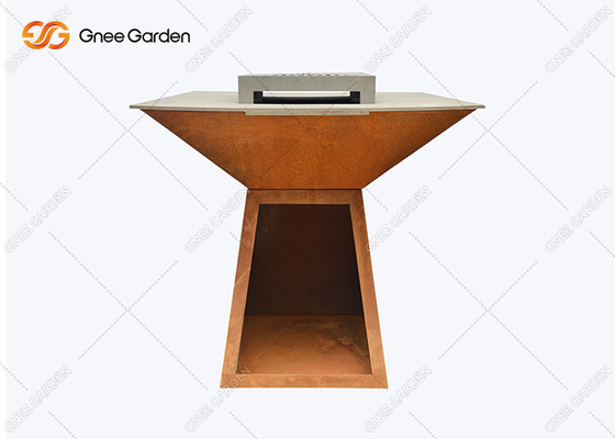 Tùy chỉnh Corten Steel Bbq Fire Pit Grill Corten Steel Iron Fire Pit Bbq Brazier
