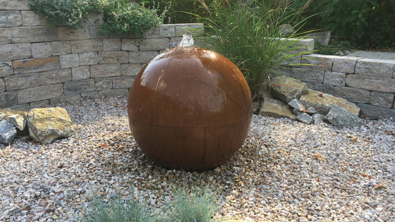 Khu vườn tùy chỉnh Trang trí Thác nước Corten Thép Tính năng