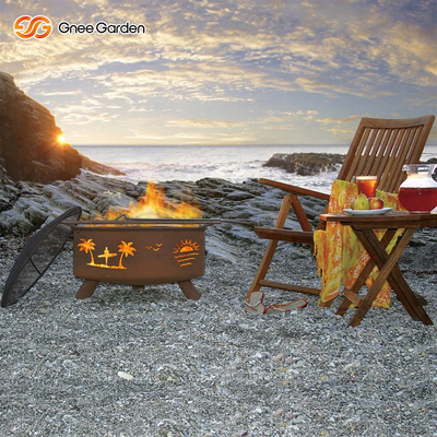 Kim loại chống ăn mòn Corten Steel Firepits Dịch vụ OEM ODM