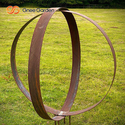 Tác phẩm nghệ thuật điêu khắc thép Corten ngoài trời lớn 175cm hiện đại với những đường cong mượt mà