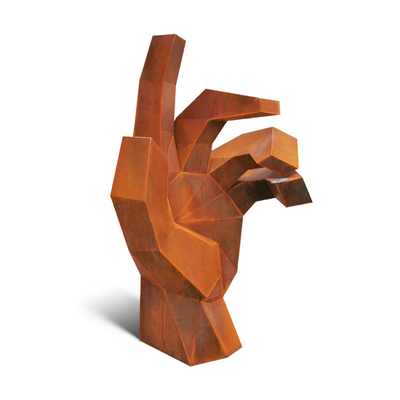 Đồ trang trí sân vườn bằng kim loại gỉ 175cm Tác phẩm điêu khắc bằng thép Corten để trang trí công viên