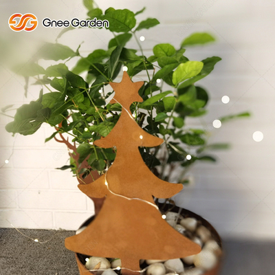 Tùy chỉnh Đồ trang trí sân vườn bằng kim loại Laser Cut Corten Steel Signs Chống mài mòn