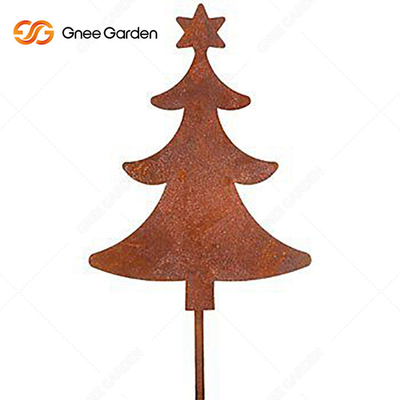 Tùy chỉnh Đồ trang trí sân vườn bằng kim loại Laser Cut Corten Steel Signs Chống mài mòn