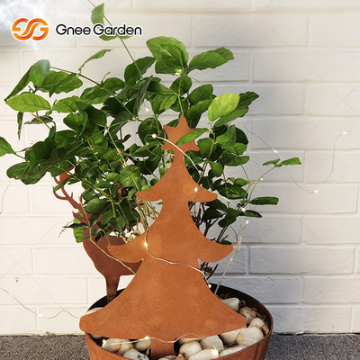 Tùy chỉnh Đồ trang trí sân vườn bằng kim loại Laser Cut Corten Steel Signs Chống mài mòn