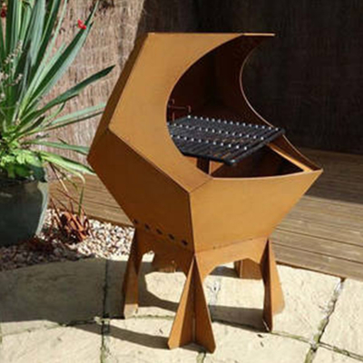 Lò nướng ngoài trời bằng thép Corten Lò nướng Bbq châu Âu Chống chịu thời tiết