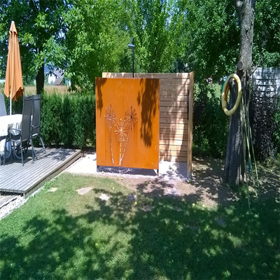 Tấm màn hình sân vườn bằng thép Corten trang trí chạm khắc Dịch vụ OEM ODM