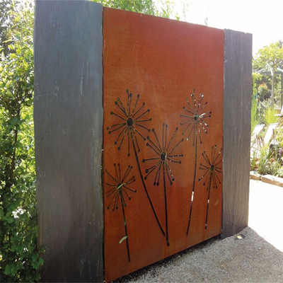 Sản phẩm vườn kim loại có độ cứng cao Màn hình riêng tư bằng thép Corten Tinh tế