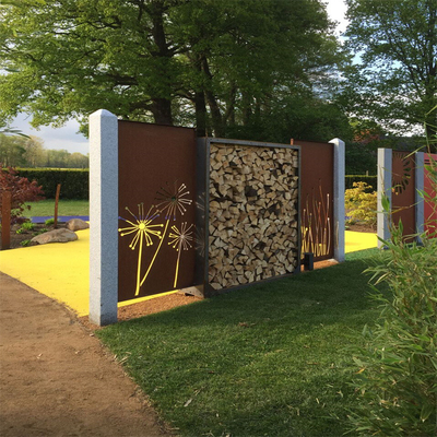 Sản phẩm vườn kim loại có độ cứng cao Màn hình riêng tư bằng thép Corten Tinh tế