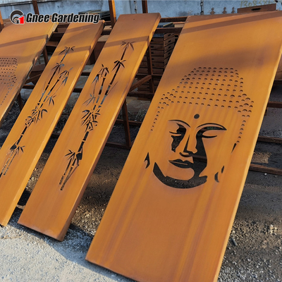 Sản phẩm vườn kim loại trang trí hiện đại của SGS Tấm thép Corten cắt bằng laser