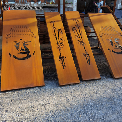 Sản phẩm vườn kim loại trang trí hiện đại của SGS Tấm thép Corten cắt bằng laser