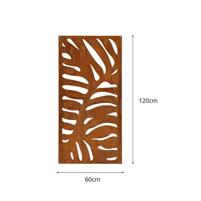 Weathering Steel Metal Garden Màn hình riêng tư Phân vùng phòng Độ dày 3 mm