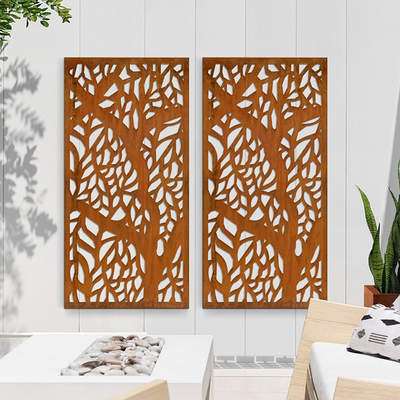 Bộ chia phòng kim loại thép Corten tùy chỉnh Phân vùng sinh hoạt tại nhà