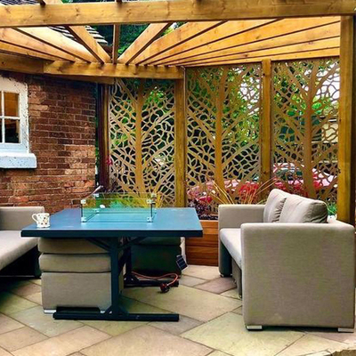 Thiết kế nghệ thuật có độ bền cao Tấm màn hình riêng tư bằng thép Corten cho ngoài trời