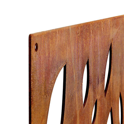Nghệ thuật Trang trí Sản phẩm Sân vườn Kim loại Corten Steel Tấm bảo mật Bằng chứng Thời tiết