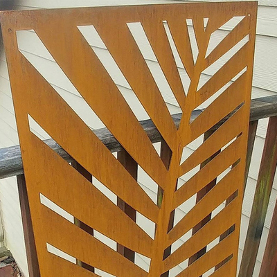 Trang trí ngoại thất Màn hình sân vườn bằng thép Corten tùy chỉnh dày 2,5 mm
