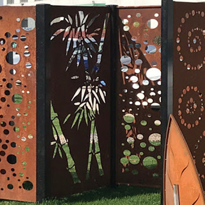 Trang trí sân vườn Corten Steel Tấm bảo mật thân thiện với môi trường