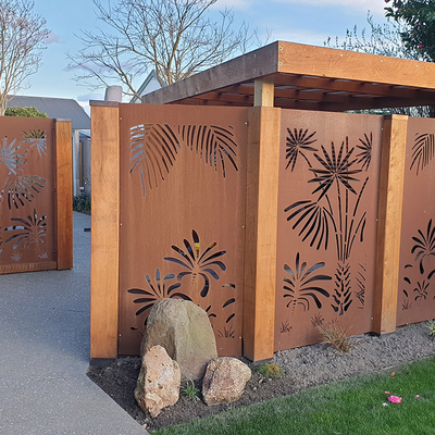 Trang trí sân vườn Corten Steel Tấm bảo mật thân thiện với môi trường