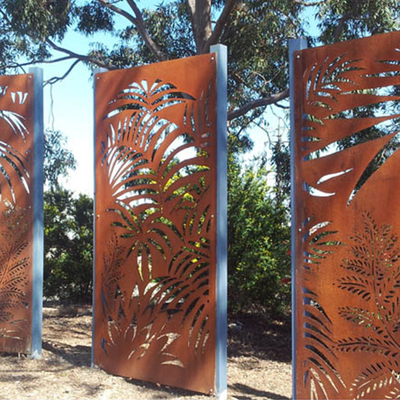 OEM Metal Garden Sản phẩm Corten Steel Màn hình riêng tư Trang trí sân sau