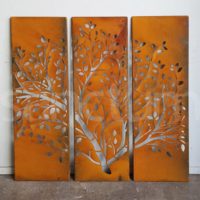 OEM Metal Garden Sản phẩm Corten Steel Màn hình riêng tư Trang trí sân sau
