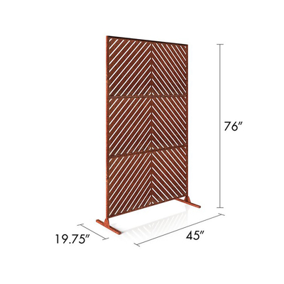Tường ngăn màn hình vườn thép Corten có thể tùy chỉnh được tin cậy