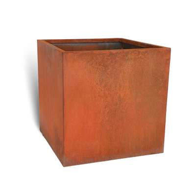 Bên ngoài vườn Corten Steel Square Planter Kích thước hộp Màu sắc RAL có thể tùy chỉnh