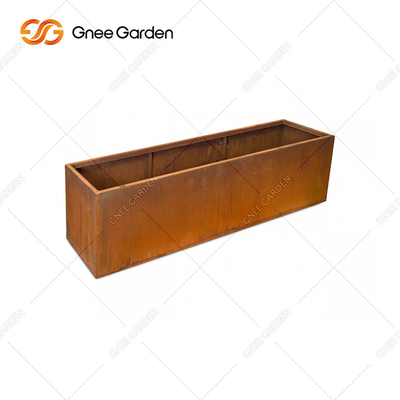 Bên ngoài vườn Corten Steel Square Planter Kích thước hộp Màu sắc RAL có thể tùy chỉnh