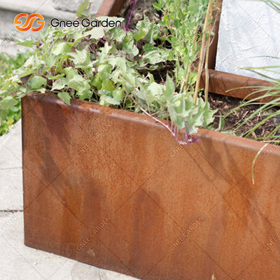 Thiết kế đơn giản Chân đế nhỏ Chậu trồng cây bằng kim loại ngoài trời Chậu cây cổ 30cm 40cm