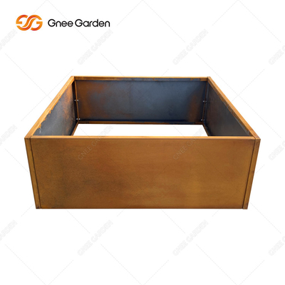 Dễ dàng lắp ráp Giường vườn bằng thép Corten để trồng hoa