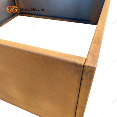 Dễ dàng lắp ráp Giường vườn bằng thép Corten để trồng hoa