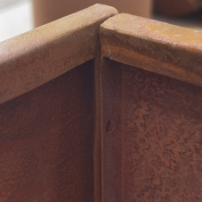 Dễ dàng lắp ráp Giường vườn bằng thép Corten để trồng hoa