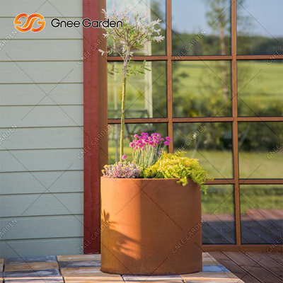 Gnee Garden Hộp trồng cây thép tùy chỉnh hình chữ nhật với chứng nhận SGS