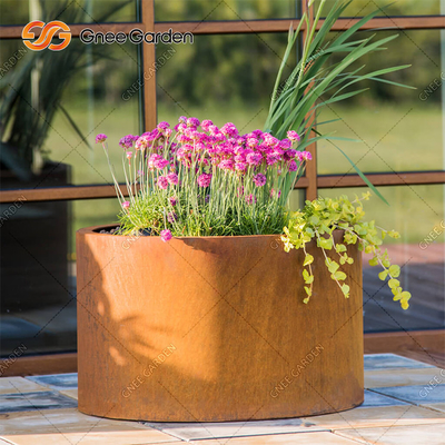 Gnee Garden Hộp trồng cây thép tùy chỉnh hình chữ nhật với chứng nhận SGS