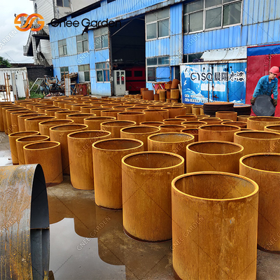 Trang trí nội thất Cây trồng ngoài trời bằng kim loại cao sang trọng Tự nhiên rỉ sét Tùy chỉnh