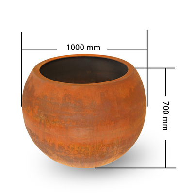 Máy trồng kim loại ngoài trời hình cầu nâng 1000mm cho trung tâm mua sắm
