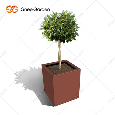 Corten Steel Metal Garden Planters Hộp màu gỉ ngoài trời