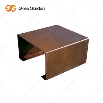 OEM ODM Chào mừng bạn Rusty Red Đồ nội thất kim loại ngoài trời Ghế kim loại Công viên