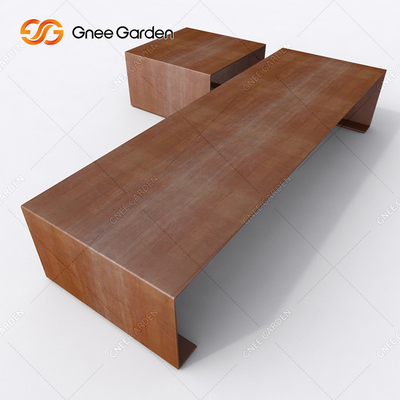 Độ dày 1,5mm Đồ nội thất kim loại ngoài trời Thép ngoài trời Băng ghế dự bị Thép Corten